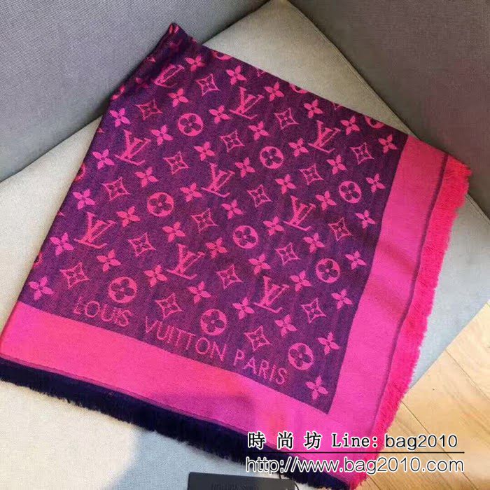 路易威登LV最經典款Louis Vuitton 暗紋提花圍巾 LLWJ6113